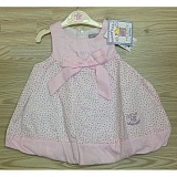 Smart Baby платье без рукав с бантом, стразами, цвет: розовый. Р. 6,12,24 мес.100%хл.,66 шт