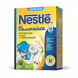 Nestle помогайка каша молочная йогуртная 3 злака с грушей и яблоком (с 8 мес) 200 гр