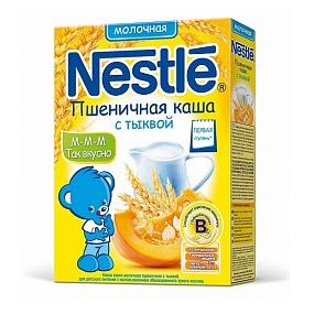 Nestle каша молочная пшеничная с тыквой (1 ступень) 250 гр