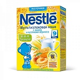 Nestle каша молочная мультизлаковая с медом и кусочками абрикоса (с 9 мес) 250 гр